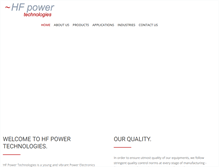 Tablet Screenshot of hfpowertech.com